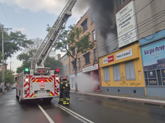 Devastador incendio arrasa con más de 30 locales comerciales en Barrio Meiggs